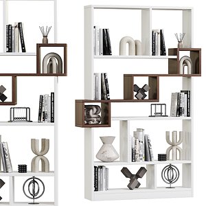 3D model bookcase 009