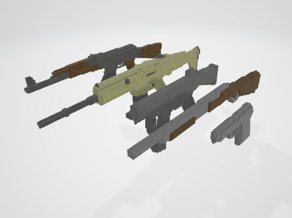 Budle de Arma Pronto para Jogo Móvel Modelo 3D - TurboSquid 905899