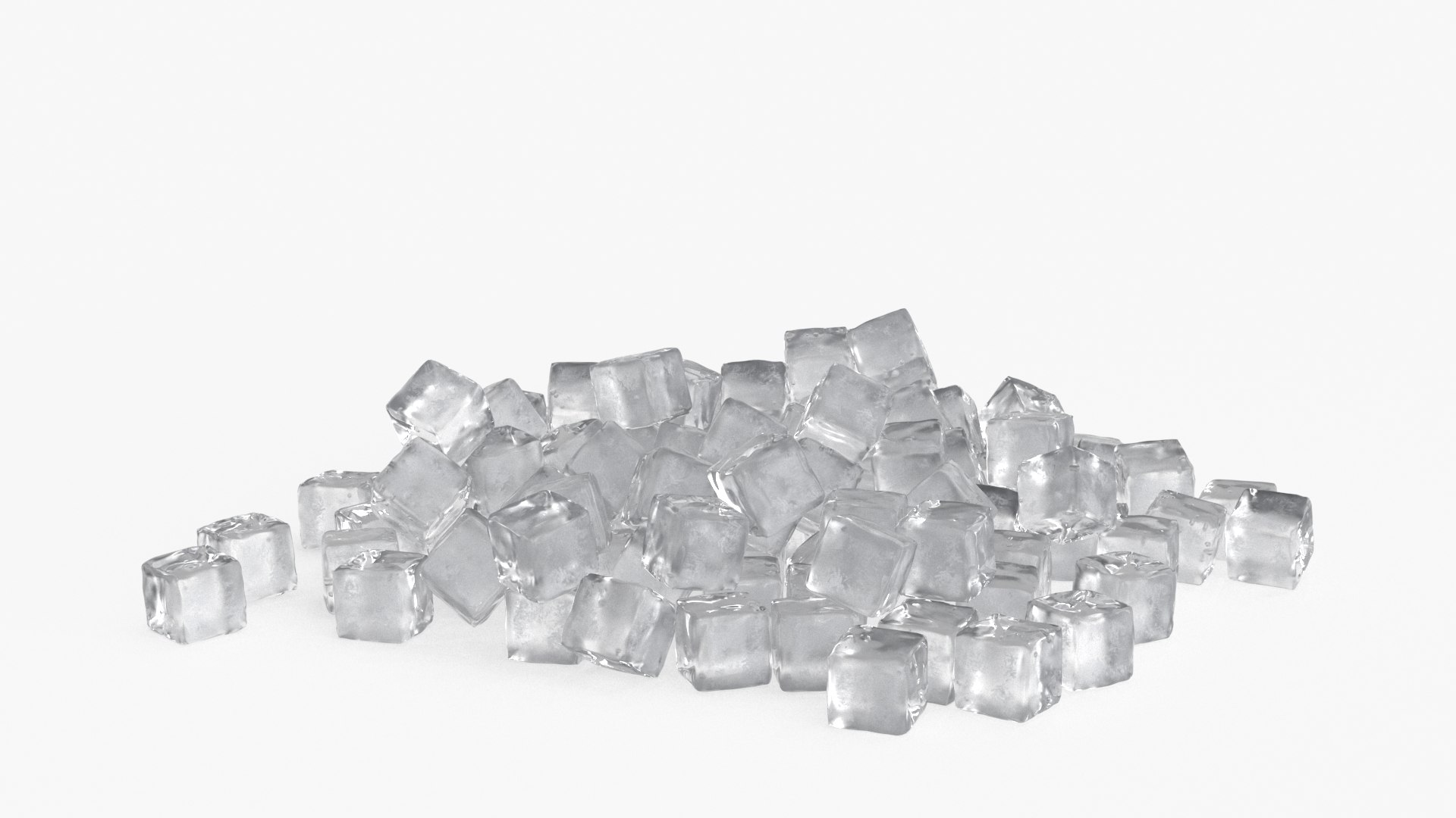 3D Model Ice Cube Set - TurboSquid 2163686
