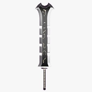 Runic Broad Sword 3D model