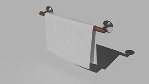 Hand Towel On Towel Rack