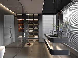 Modern bathroom 3D model