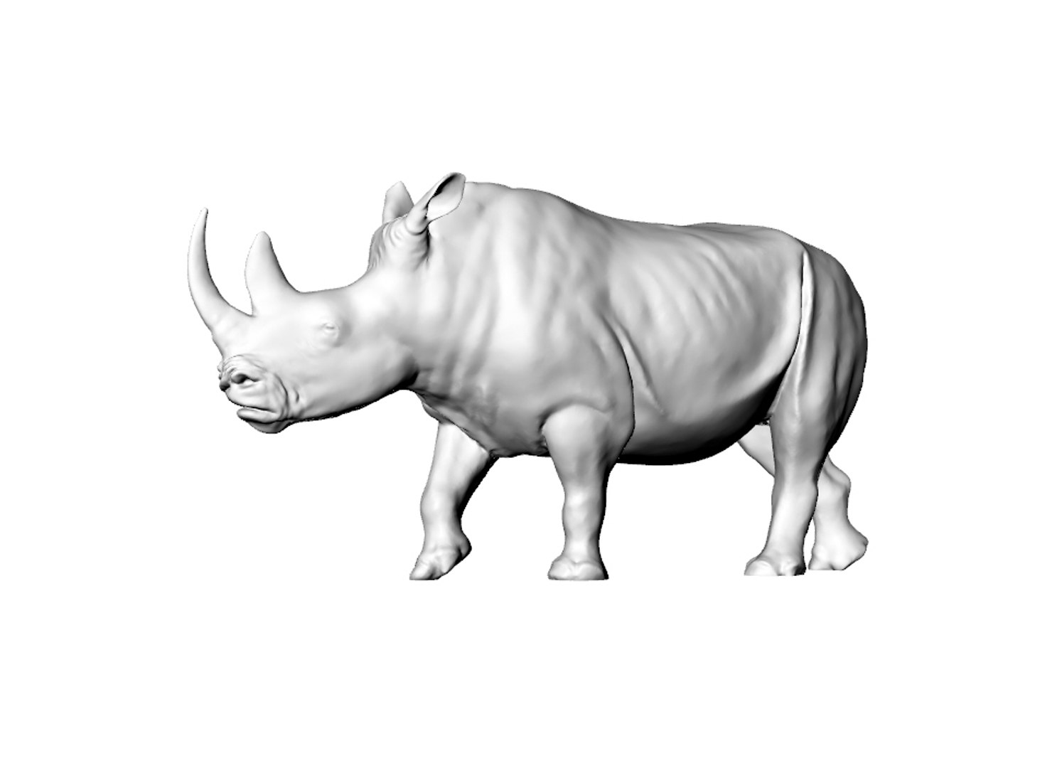 3D Model Realistic Rhino - TurboSquid 1241658