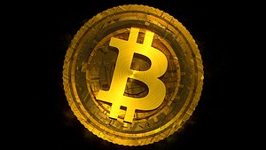 High Detailed Bitcoin Crypto Coin Token Blockchain Nft model
