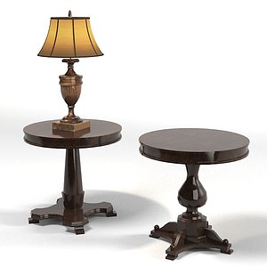 classic lamp table round