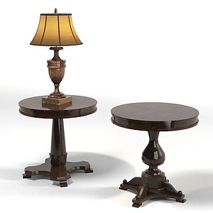 classic lamp table round