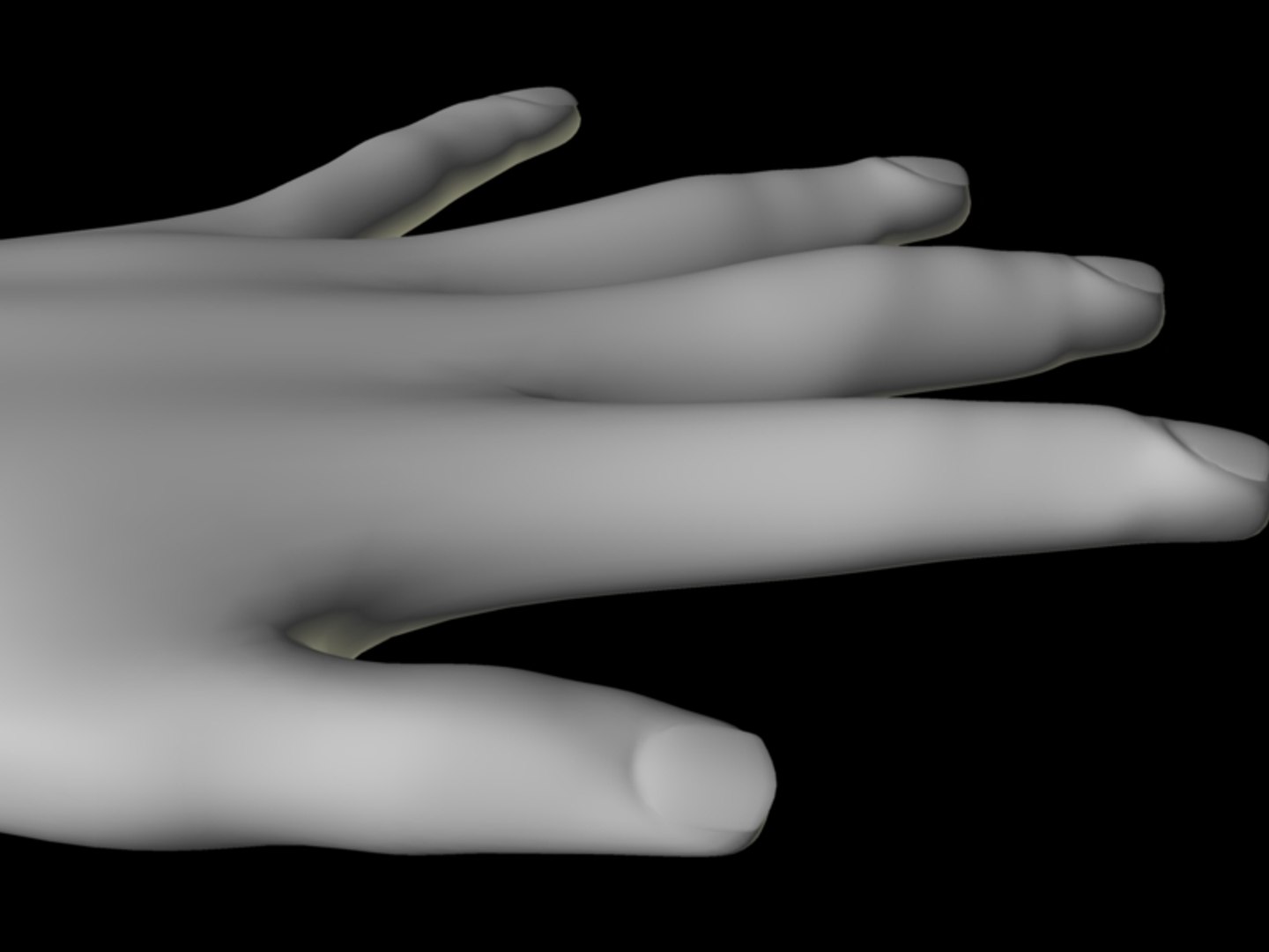 realistic hand 3ds