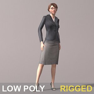 Business Woman Rigged