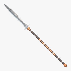 3D model fantasy spear