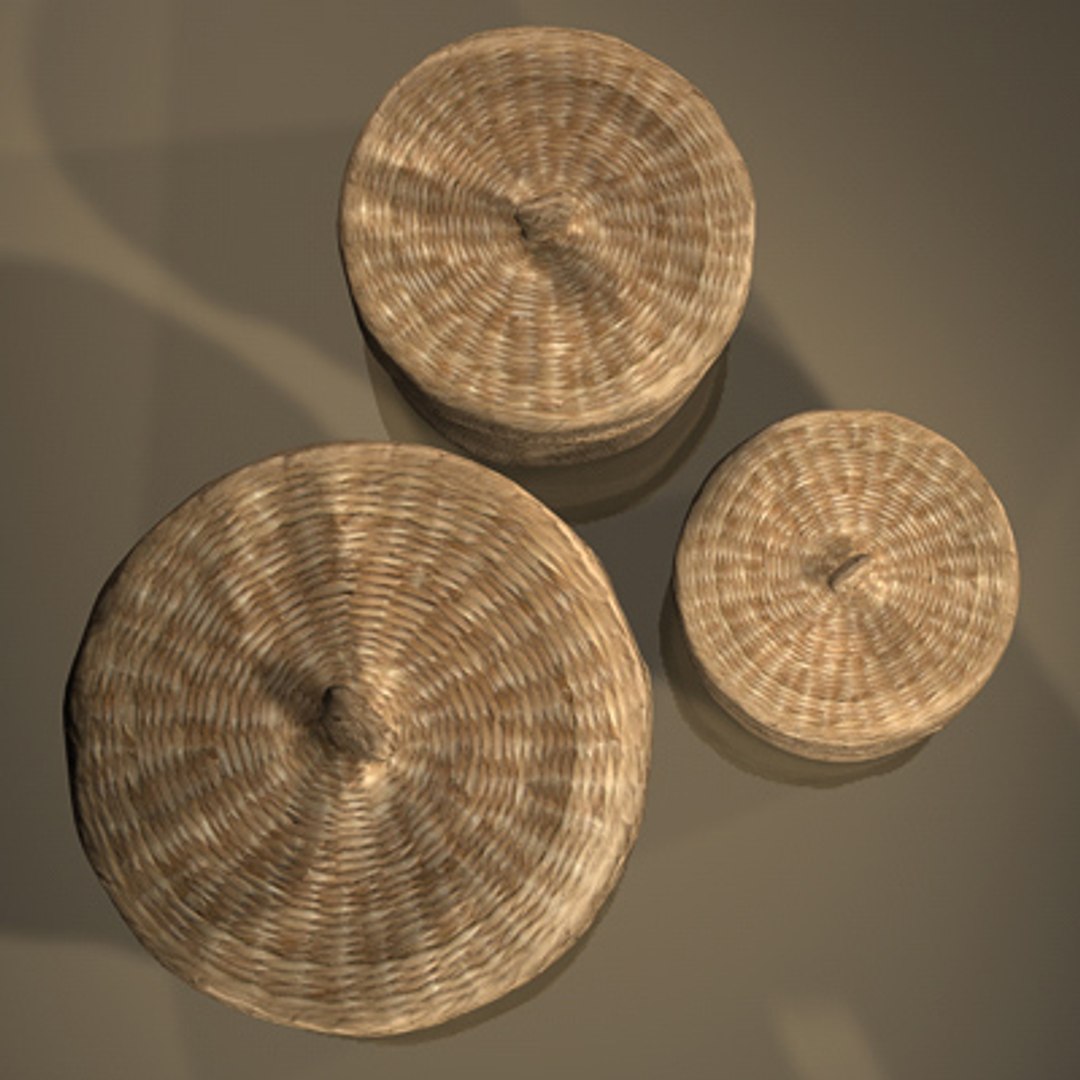 3d Model Wicker Deco