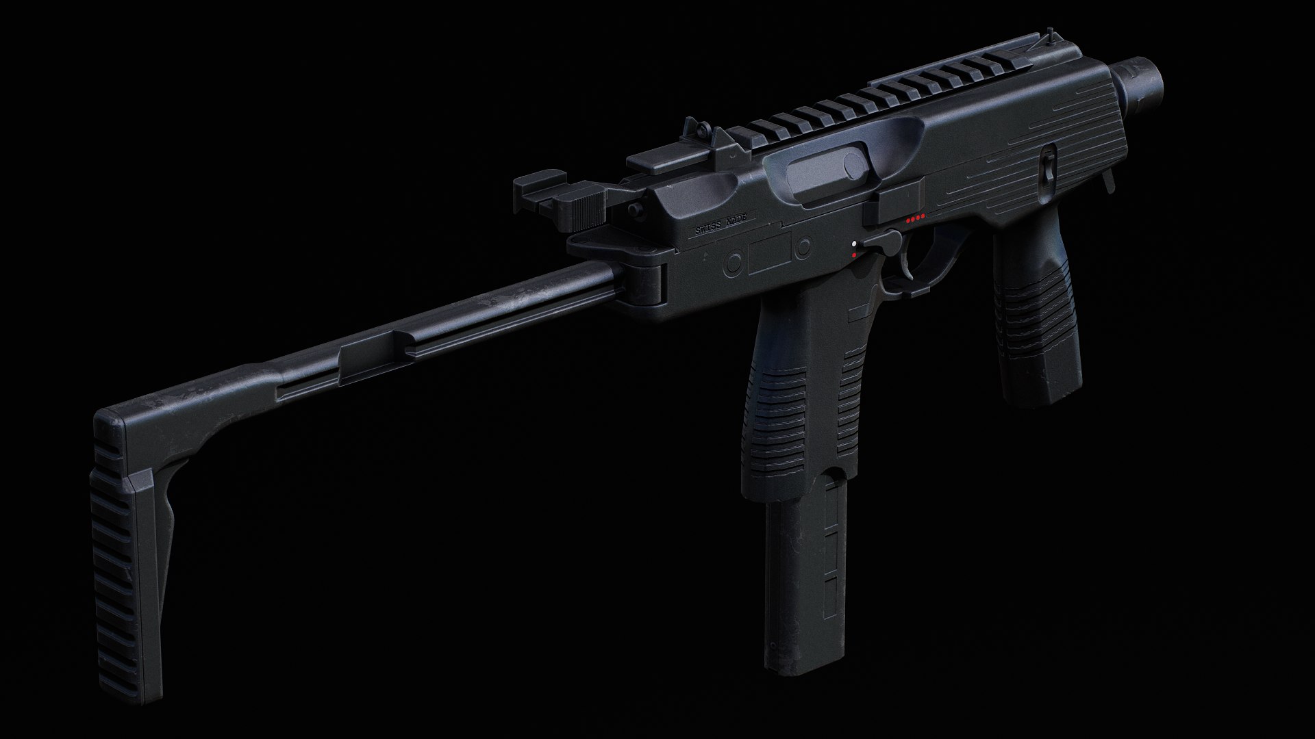 3D MP9 Submachine Gun - Mobile Ready Low Poly - TurboSquid 2279202