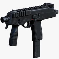 MP9 Submachine Gun - Mobile Ready Low Poly