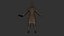 Terakotowy wojownik Rigged Low-poly model 3D