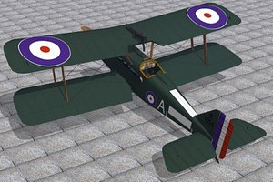 royal aircraft factory se5a 3d model
