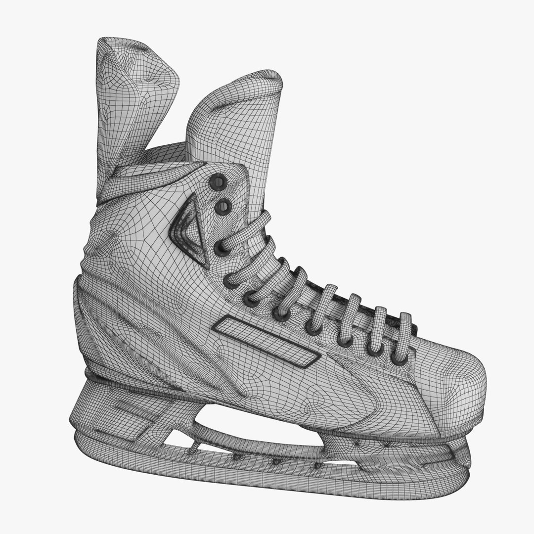 3d Ice Hockey Skates Bauer Model