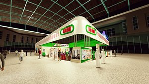 Italiano special stand Booth  Design and the render in lumion 3D model