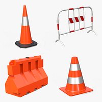 Commercial Street Work Zone Set - Street Props
