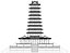 Korean great 9-story pagoda