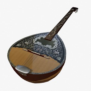 strings banjo 3d model