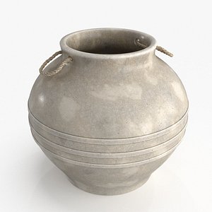 Elvy Medium Ceramic Planter 3D model
