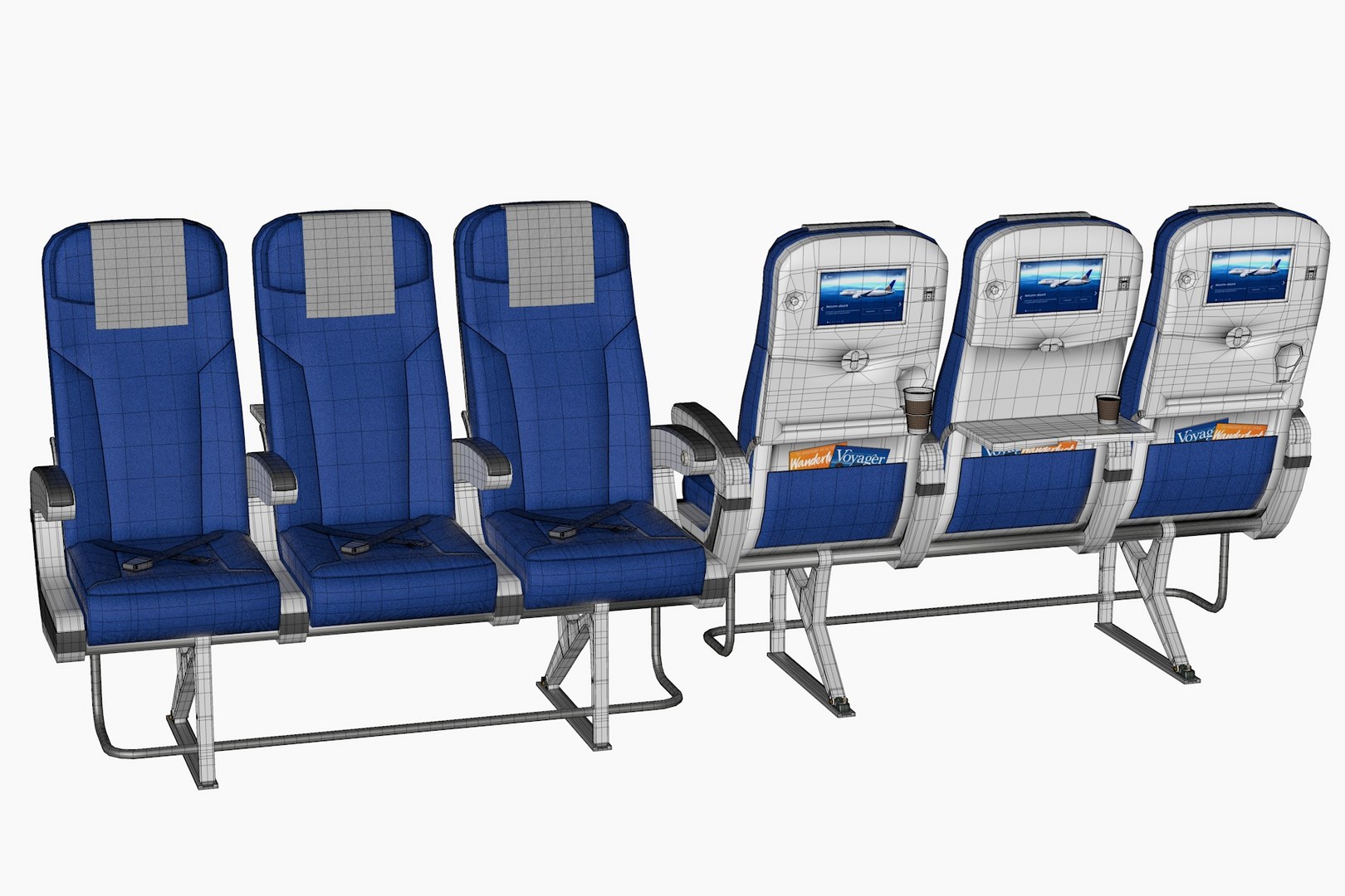 Airplane chair v5 model - TurboSquid 1391811