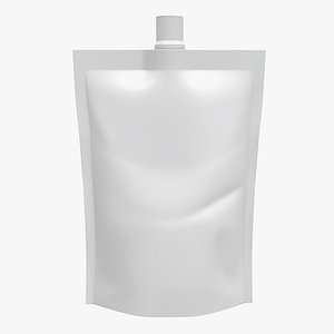 Blank Pouch Bag With Top Spout Lid Mock Up 02