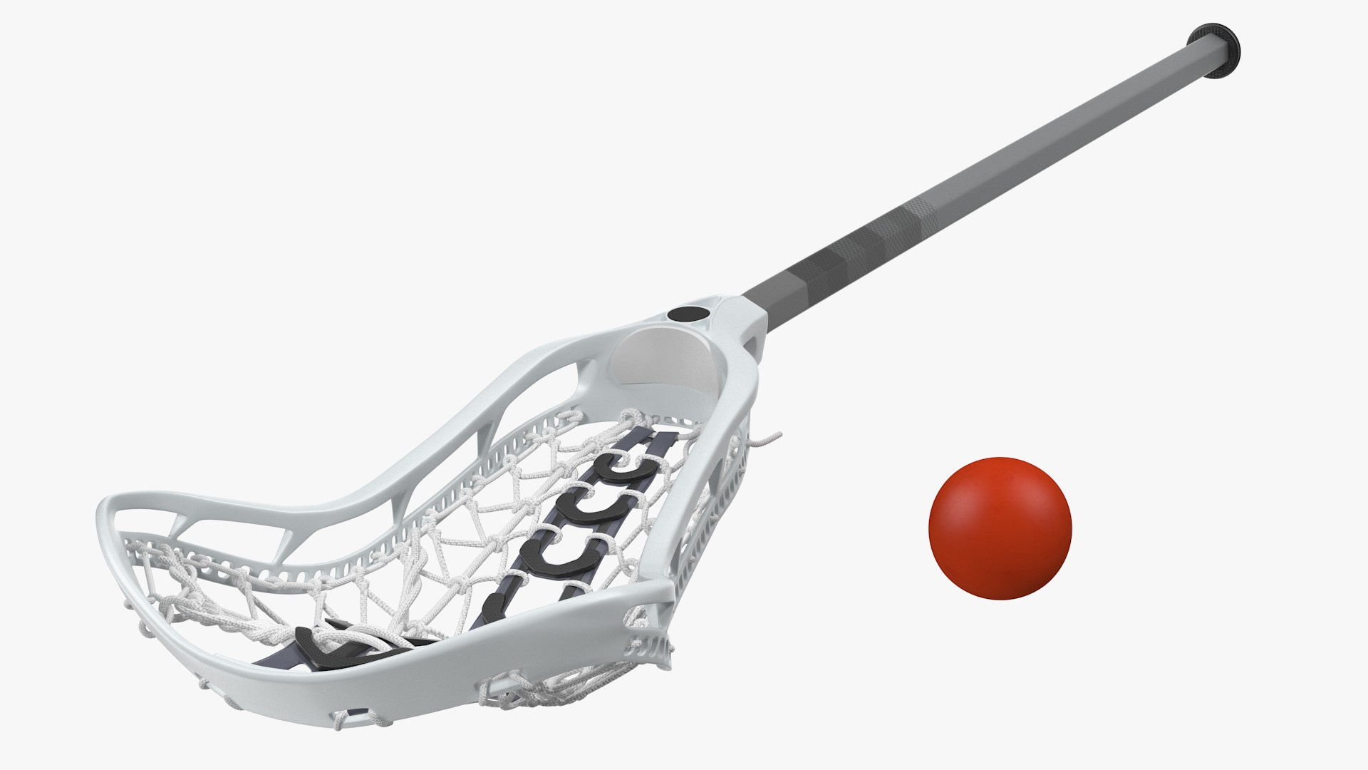 Lacrosse Stick Generic with Ball 3D model preview