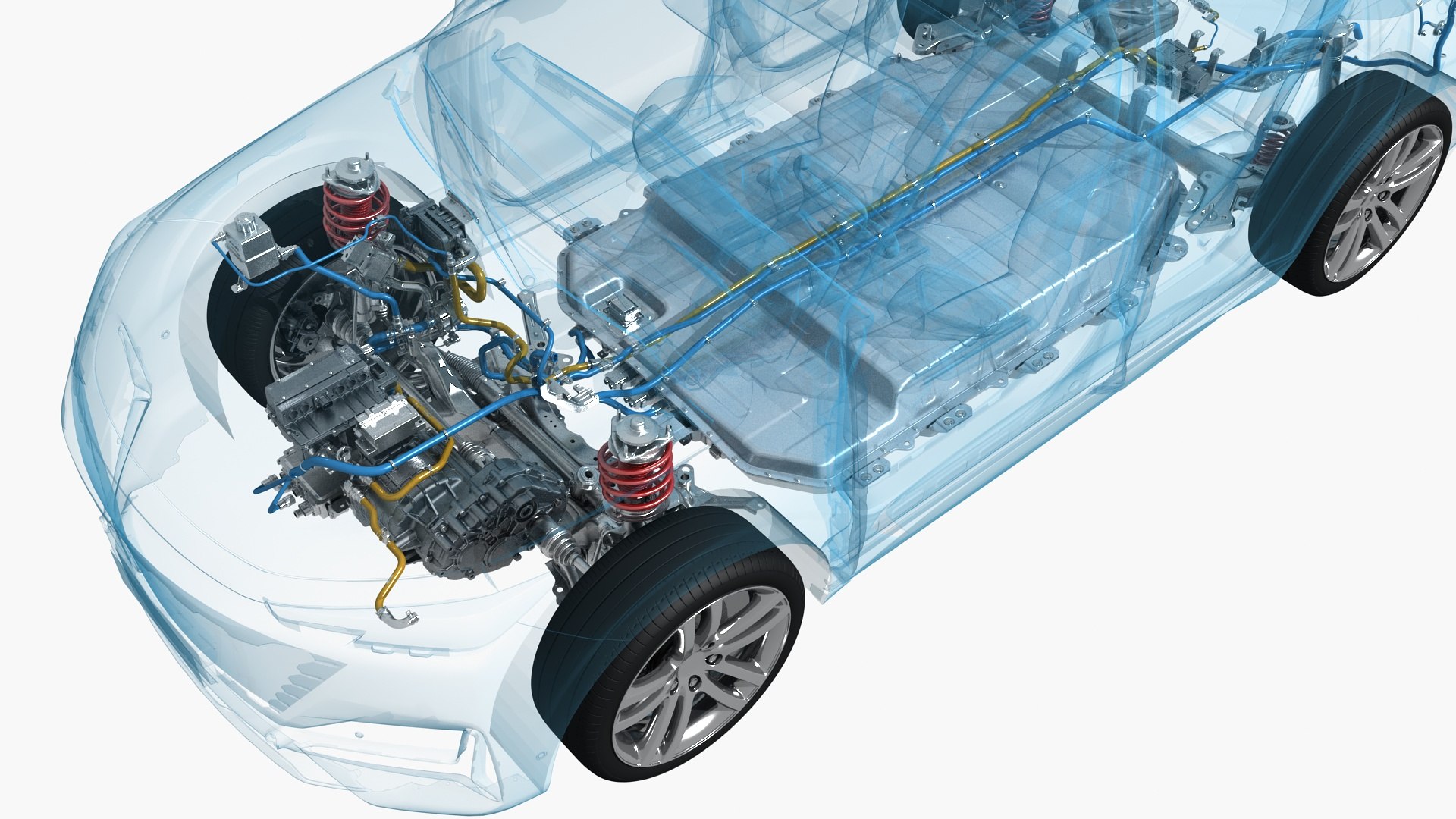 Electric Car Suv Chassis X-ray 02 3d Model - Turbosquid 2049369