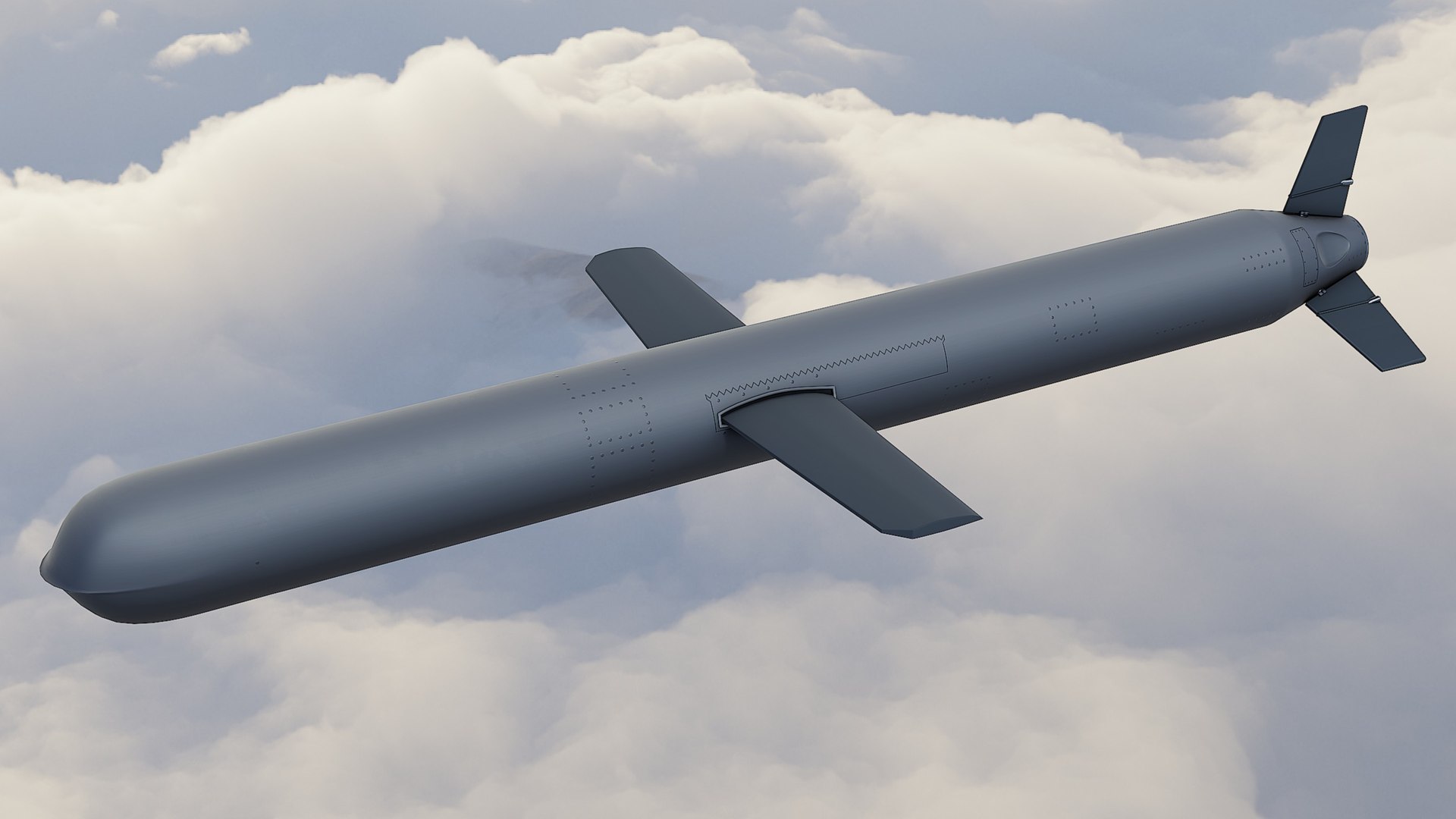 3D Modern Cruise Missile - TurboSquid 2077508