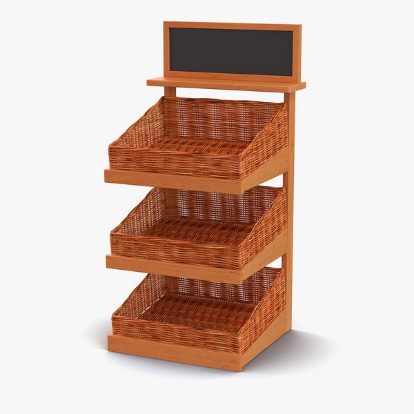 bakery display shelves 4 3d model