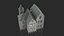 Old Abandoned Houses collection 3D model