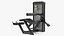 Freemotion Prone Leg Curl Trainer Black Rigged for Maya