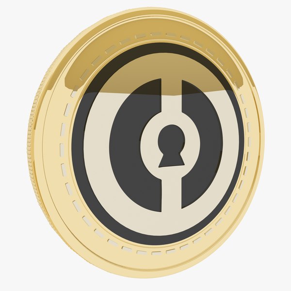 Dero Cryptocurrency Gold Coin 3D