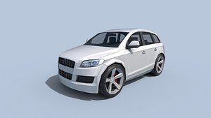 Audi q7 low poly 3D model