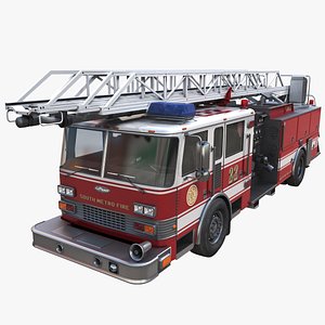 3D Ladder Truck model