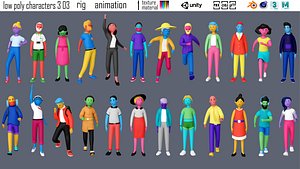 3D model cartoon characters 3 03
