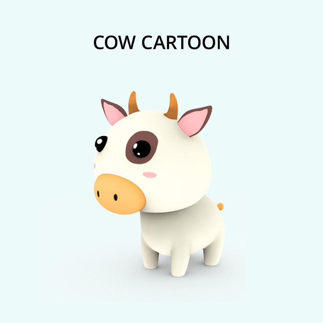 Set 5 Animal Farm Cartoon 3D Model - TurboSquid 2102951