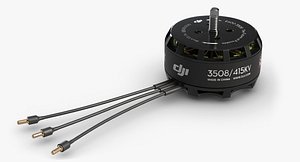 drone dc motor dji 3d model