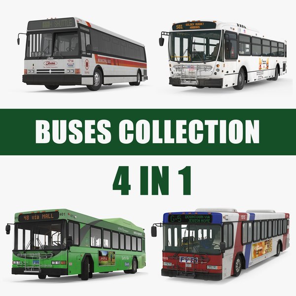 3D model buses 6 bus