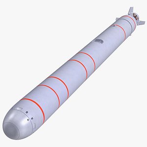 Russian Nuclear Torpedoes Poseidon Kanyon Rigged 3D model