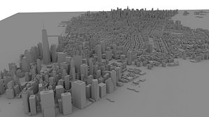 new york manhattan 3D