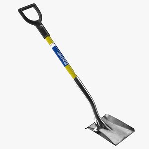 3D model Flat Head Garden Shovel