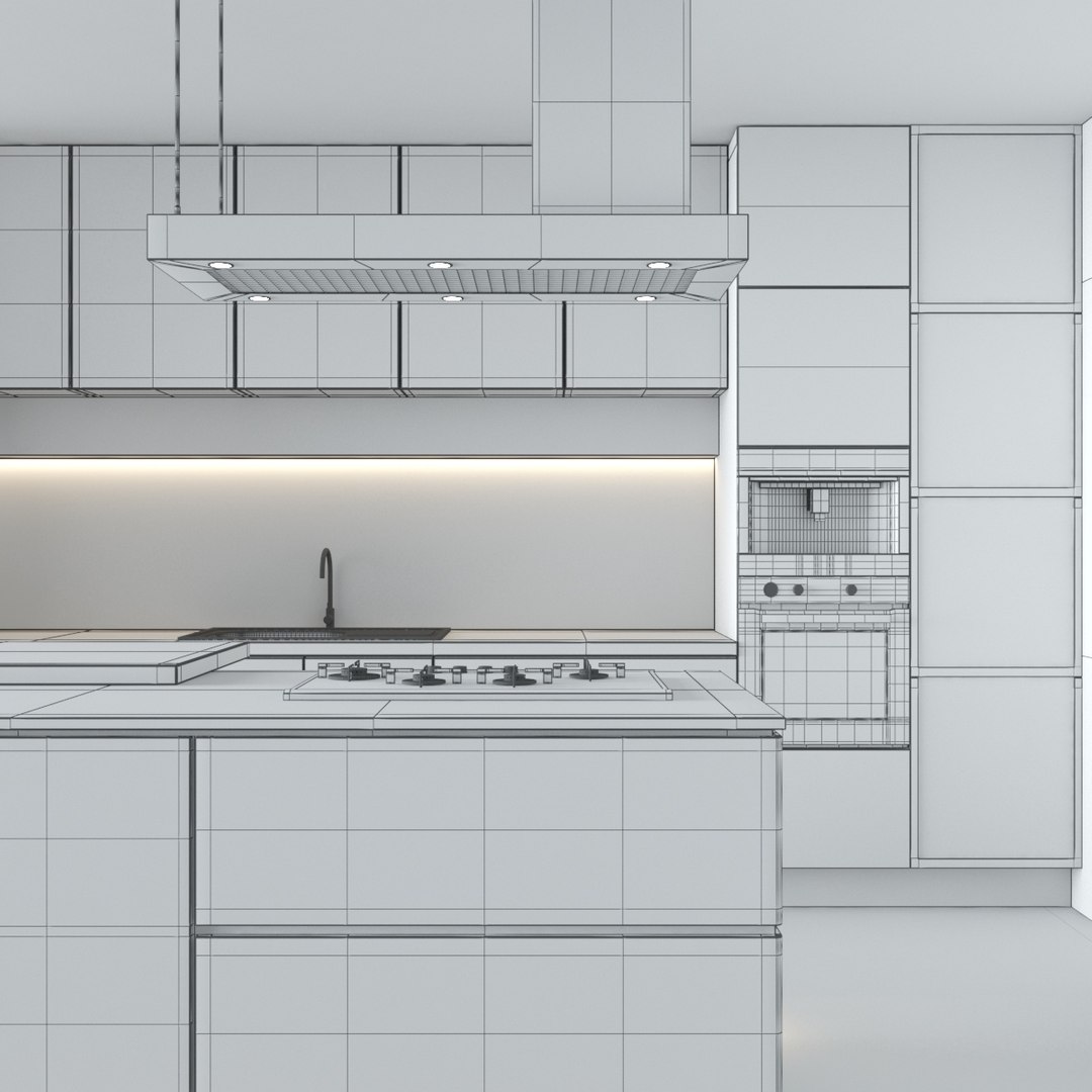 Kitchen Set 20 Model - TurboSquid 1813216