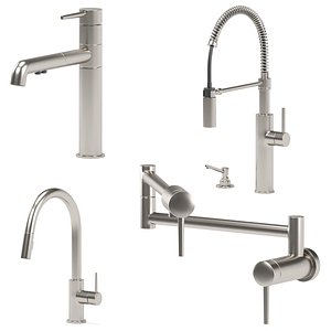 DELTA kitchen faucets collection 3D model
