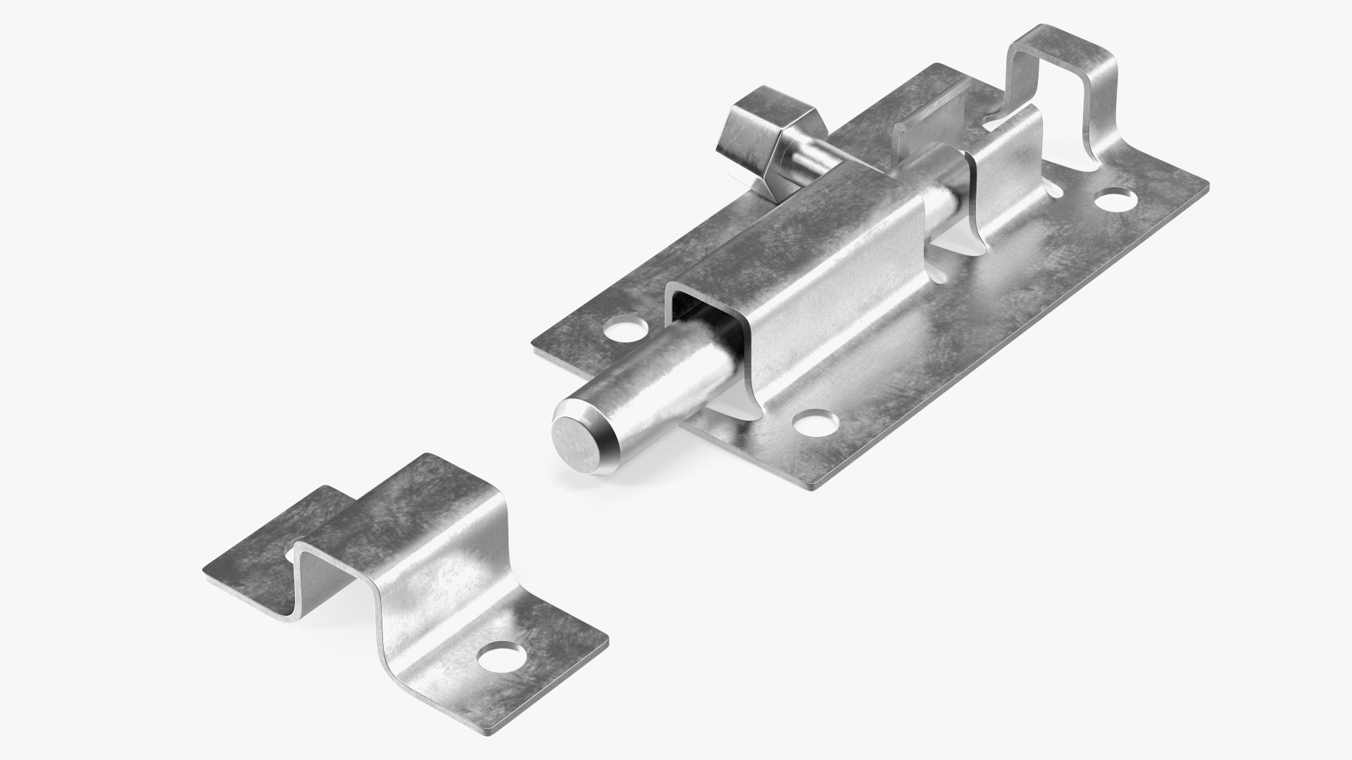 Chrome Door Latch Sliding Lock 3D model TurboSquid 1787333