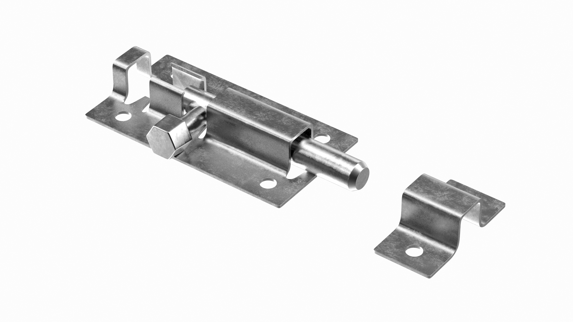 Chrome Door Latch Sliding Lock 3D Model TurboSquid 1787333