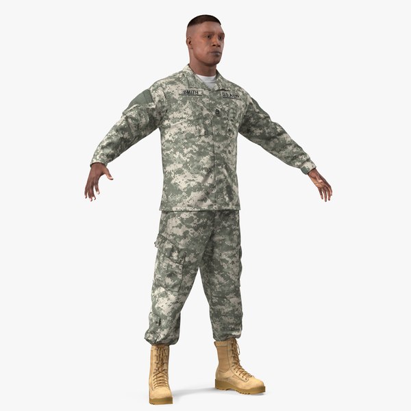 US-Soldat ACU Uniform T-Pose Fur 3D-Modell - TurboSquid 1414106