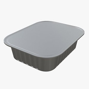 Pet cat dog food package in tin can for mock up 02