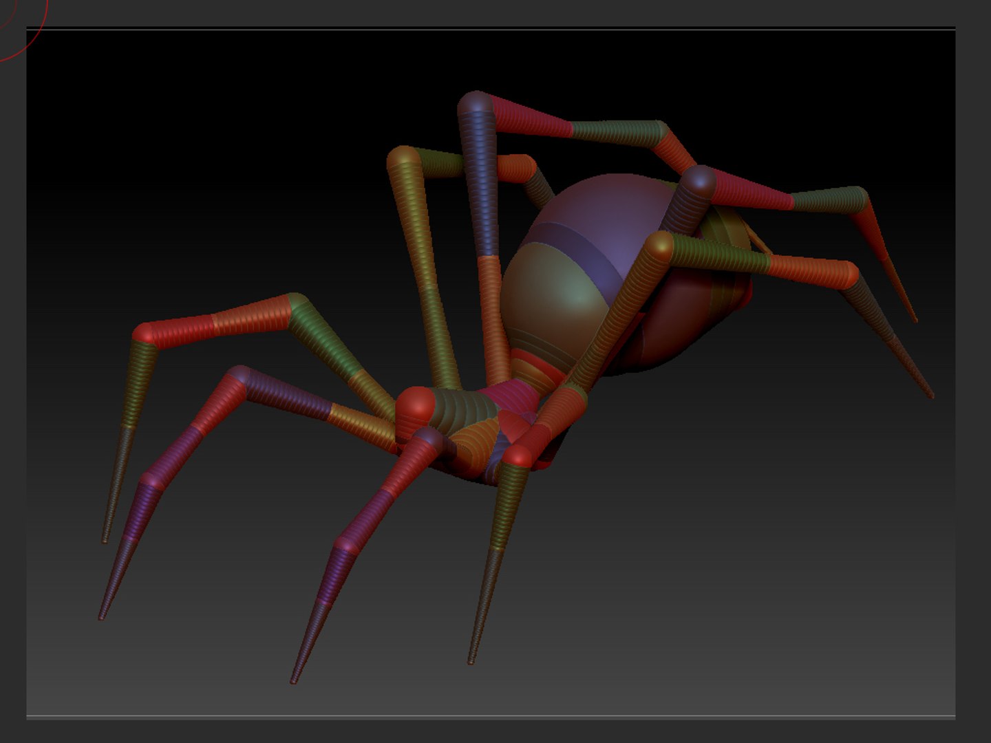Basic Mesh Spider 3d Model