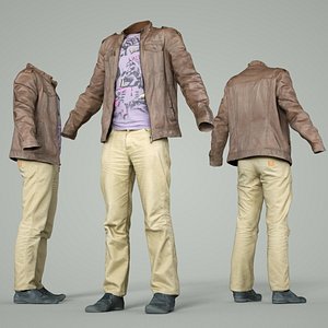 3D male clothing outfit